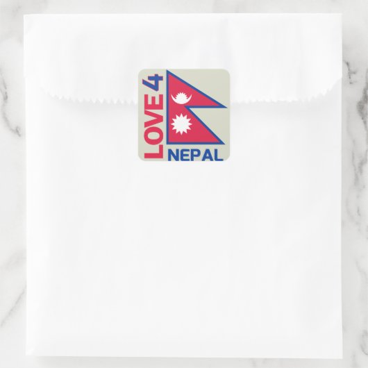 Blijf sterk Nepal Sticker (Tas)