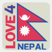 Blijf sterk Nepal Sticker (Voorkant)