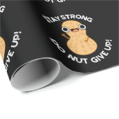 Blijf sterk Niet opgeven Pinda Pun Dark BG Cadeaupapier (Rol Hoek)