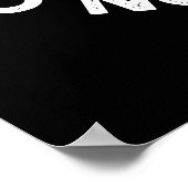 Blijf sterk Niet opgeven Pinda Pun Dark BG Poster (Hoek)