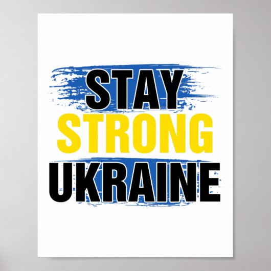 Blijf Sterk Oekraine Poster (Voorkant)