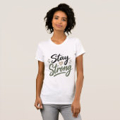 Blijf Sterk Persoonlijk Ondersteuningsshirt | T-shirt (Voorkant volledig)