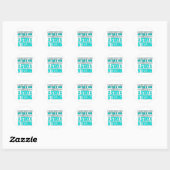 Blijf sterk PTSS Stress Awareness Lint Graphic Ronde Sticker (Vel)