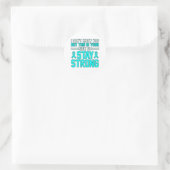 Blijf sterk PTSS Stress Awareness Lint Graphic Ronde Sticker (Tas)