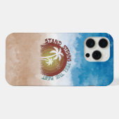 Blijf sterk - Retro Beach Edition iPhone Hoesje (Achterkant horizontaal)