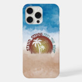 Blijf sterk - Retro Beach Edition iPhone Hoesje (Achterkant)