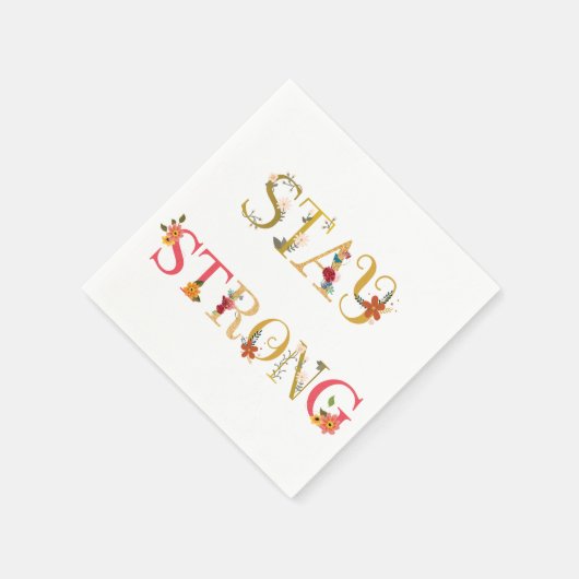 Blijf sterk servet (Hoek)