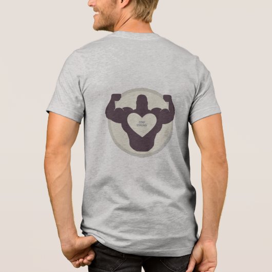 Blijf sterk silhouet T-shirt (Achterkant)