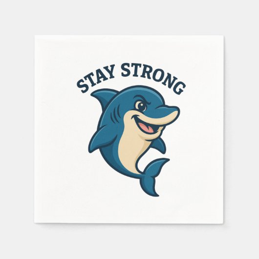 Blijf sterk Splash T-shirt Servet (Voorkant)