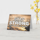 Blijf sterk - steun kaart (Gele Bloem)