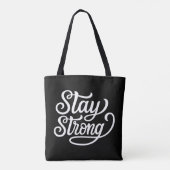 Blijf sterk tote bag (Achterkant)