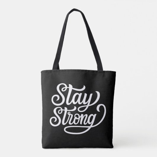 Blijf sterk tote bag (Achterkant)