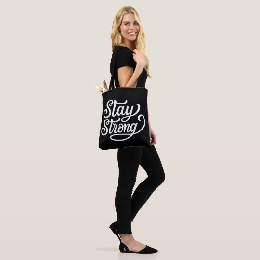 Blijf sterk tote bag (Op model)