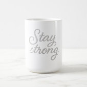 Blijf sterk Tri-Blend Shirt Koffiemok (Center)