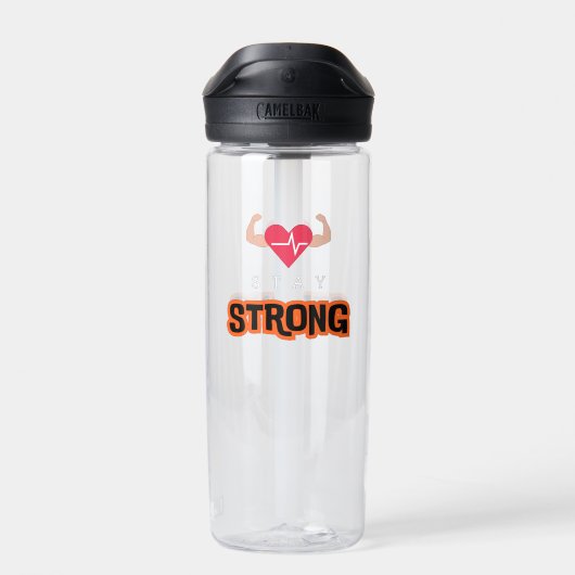 Blijf sterk waterfles (Achterkant)