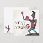 Blijf sterk Word goed Kaart (Voorkant / Achterkant)