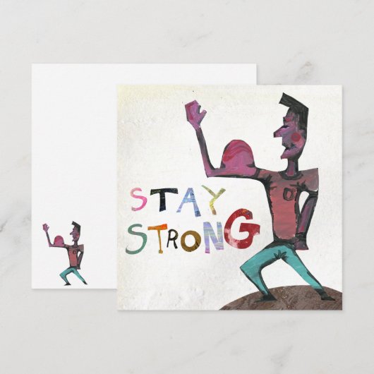 Blijf sterk Word goed Kaart (Voorkant / Achterkant)