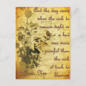 Blijf strak in de knop briefkaart (Voorkant)