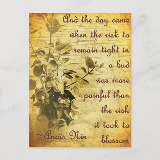 Blijf strak in de knop briefkaart (Voorkant)