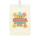 Blijf stralen, Geweldige! – Vrolijk Luchtverfrisser (Achterkant)