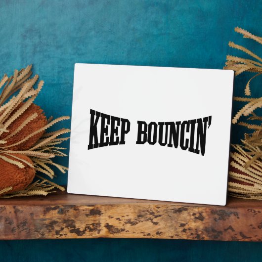 Blijf stuiteren fotoplaat (Zijkant)