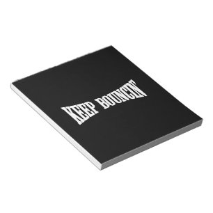 Blijf stuiteren notitieblok