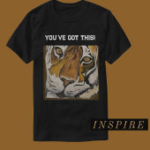 Blijf Tai Chi Tiger proberen, personaliseer tekst T-shirt