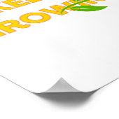 Blijf tekst ontwerpen met een groene wijnstok poster (Hoek)