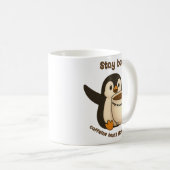 Blijf terug: cafeïne is niet ingetrapt koffiemok (Voorkant rechts)