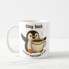 Blijf terug: cafeïne is niet ingetrapt koffiemok