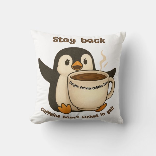 Blijf terug: cafeïne laden kussen (Voorkant)