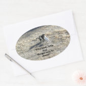 Blijf terug Kleine Hond Stickers (Envelop)