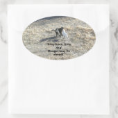 Blijf terug Kleine Hond Stickers (Tas)