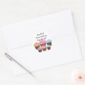 Blijf terugIk heb niet ... Ronde Sticker (Envelop)
