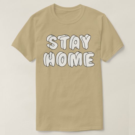 Blijf thuis 1 t-shirt (Design voorkant)