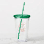 Blijf thuis acryl drinkbeker (Achterkant)