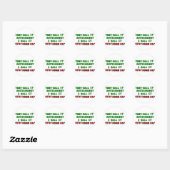 Blijf thuis Betalen Ronde Sticker (Vel)