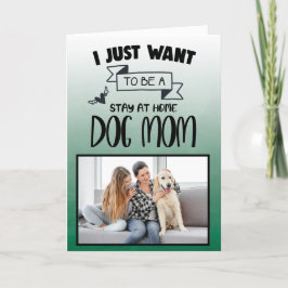 Blijf thuis bij Dog Mam ...Persoonlijke Moederdag Bedankkaart