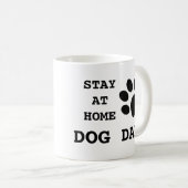 Blijf thuis bij Dog Pa Koffiemok (Voorkant rechts)