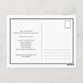 Blijf thuis blijf veilig polar beer bunny aquarel briefkaart (Achterkant)