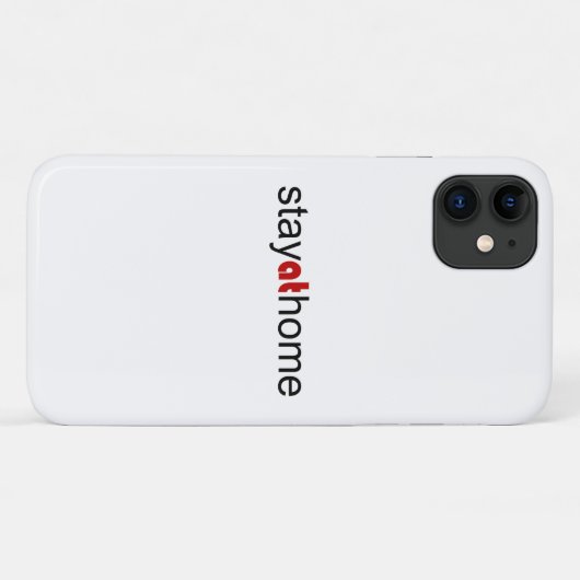 Blijf thuis Case-Mate iPhone case (Achterkant (horizontaal))