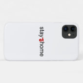Blijf thuis Case-Mate iPhone case (Achterkant (horizontaal))
