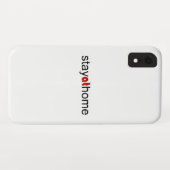 Blijf thuis Case-Mate iPhone case (Achterkant (horizontaal))