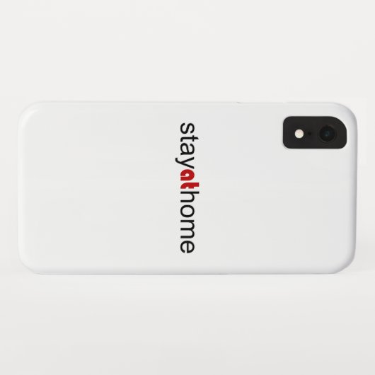 Blijf thuis Case-Mate iPhone case (Achterkant (horizontaal))
