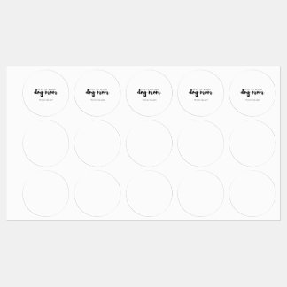 Blijf thuis Dit is de manier Dog Mam Kaart Star St Labels