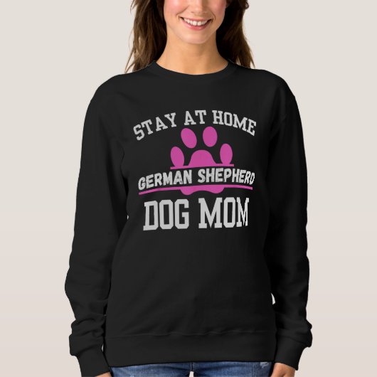Blijf thuis Duitse herder hond moeder Trui (Voorkant)
