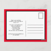 Blijf thuis en blijf veilig briefkaart (Achterkant)