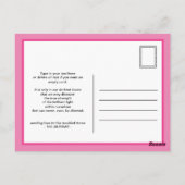 Blijf thuis en blijf veilig briefkaart (Achterkant)