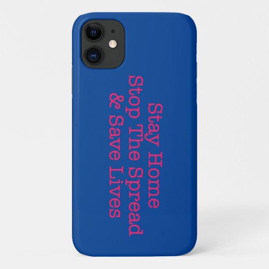 Blijf thuis en blijf veilig stoppen met de verspre Case-Mate iPhone case (Achterkant)