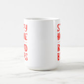 Blijf thuis en lees boeken koffiemok (Center)